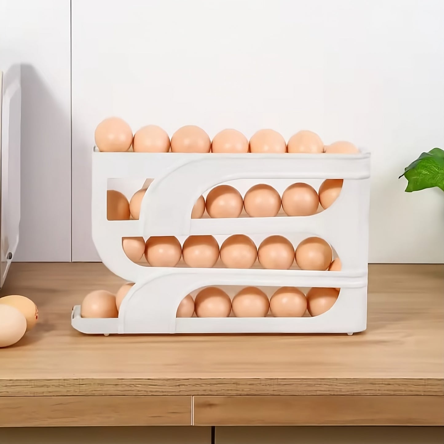 EggBuddy™ – The Automatic Rolling Egg Organizer