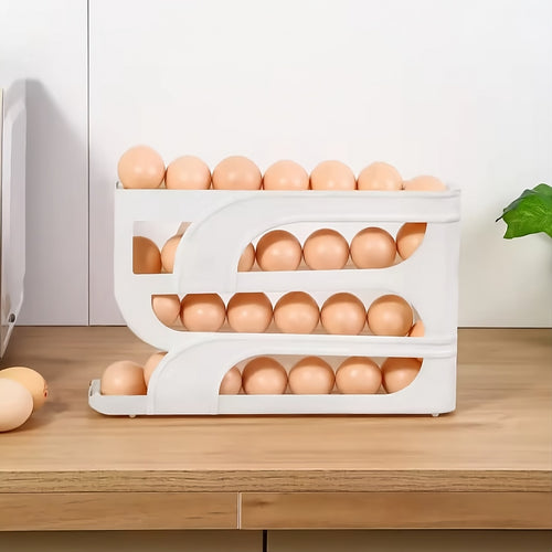 EggBuddy™ – The Automatic Rolling Egg Organizer